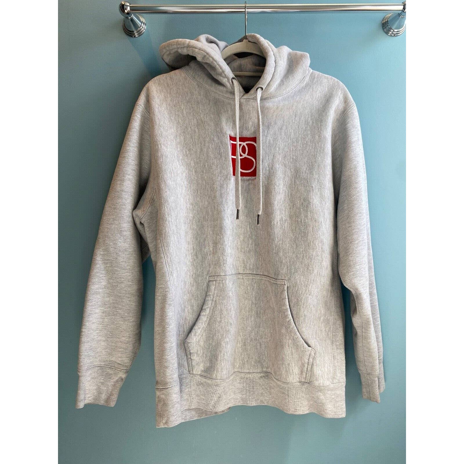 Mens Premier Skate Shop Hoodie Sweatshirt Size L Gray Ps Og Logo Skateboarding